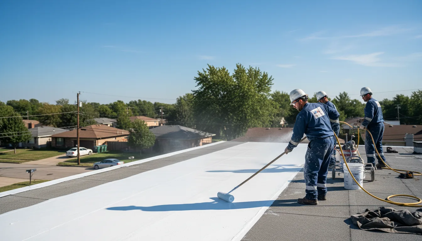 Commercial roof coating in Needville, TX near me